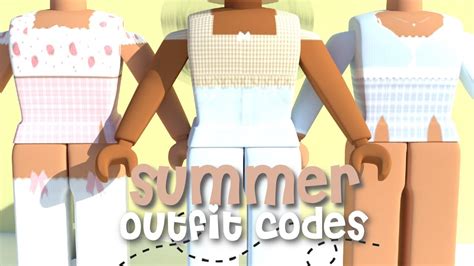 Bloxburg Aesthetic Summer Outfit Codes