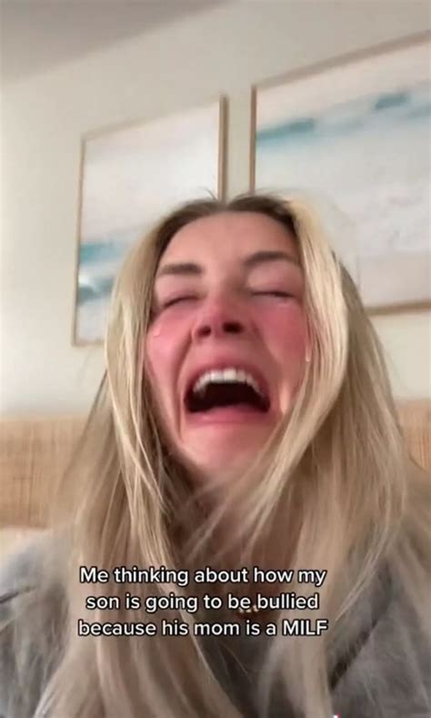 Influencer jokes she is 'such a MILF' her son will get bullied at
