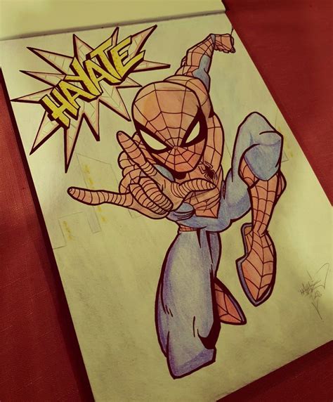 Spiderman pencil sketch