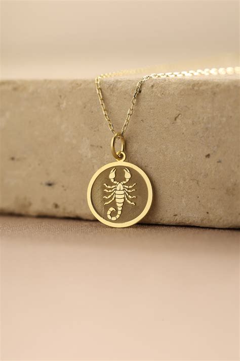 scorpio sign necklace