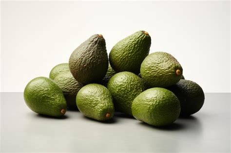 Premium Photo | Fresh avocado solid color background image generative AI