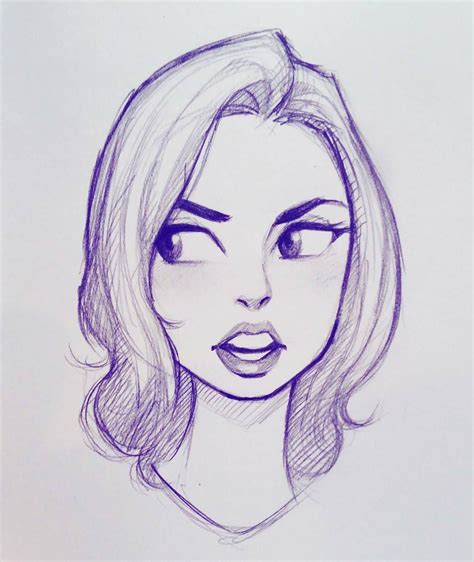 Art for adults Doodle Drawing, Girl Drawing Sketches, Face Sketch ...