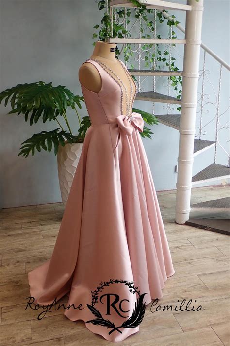 old rose rental gown "natalie" by RoyAnne Camillia manilaRoyAnne
