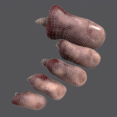 3D model Severed Toes Horror Prop VR / AR / low-poly | CGTrader