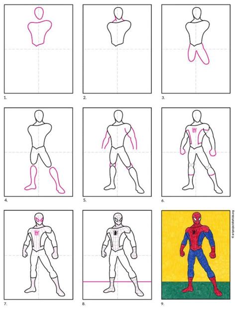 How to Draw Spiderman for Kids: Easy Step-by-Step Drawing Lesson