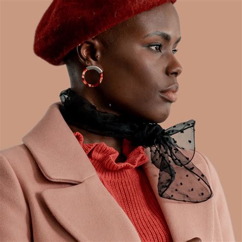 black voile neckerchief  box fashion