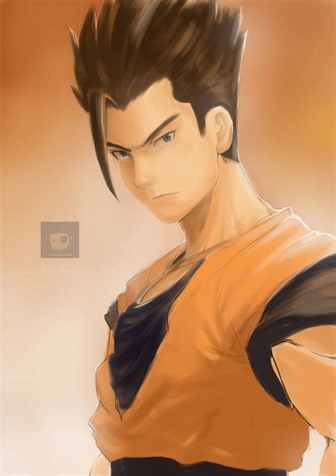 gohan fan art  ataribetch  deviantart