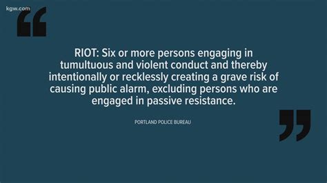 Here's Portland police's definition of a riot | kgw.com