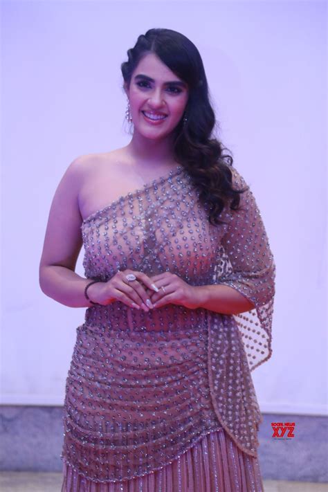 Actress Kavya Thapar Glam Stills From Bichagadu 2 Movie Pre Release