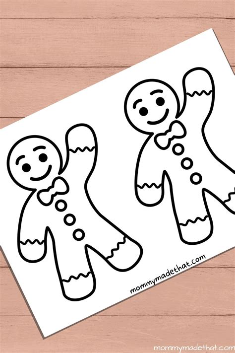 gingerbread man printable 8