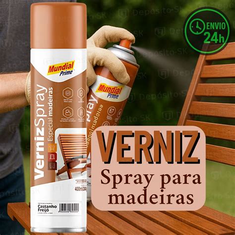Verniz Brilhante Para Madeira - Verniz Spray para Madeira Mundial Prime 400ml Acabamento Brilhante ...