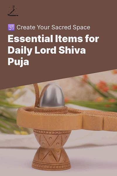 What are the basic items for a simple altar for daily Lord Shiva Puja?