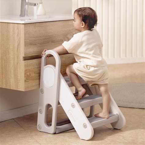 amazoncom mloong kids step stool foldable  bathroom sink easy