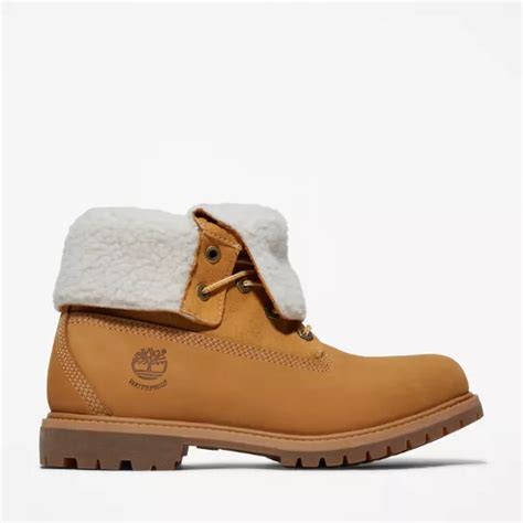 Timberland Authentics Waterproof Roll-Top Boot for Women in Yellow ...