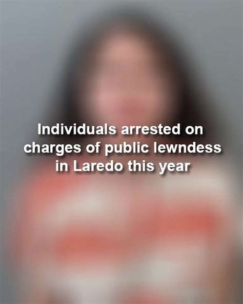 Individuals arrested on public lewdness charges in Laredo in 2018