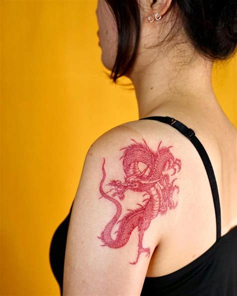 50 Red Dragon Tattoo Designs with Meaning | Art and Design