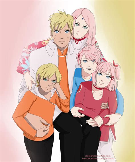 Uzumaki-Haruno Family by IceTitania on DeviantArt