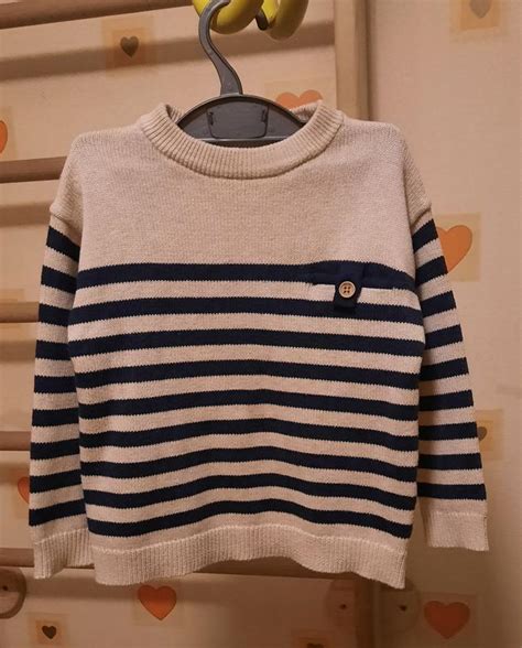 Свитер в полоску zara 3-4 года — ціна 155 грн у каталозі Світери Купити ...