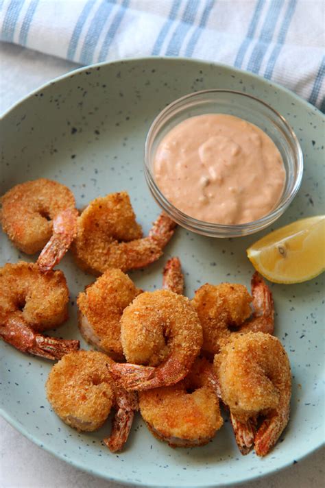 Air Fryer Breaded Shrimp - Cooked by Julie