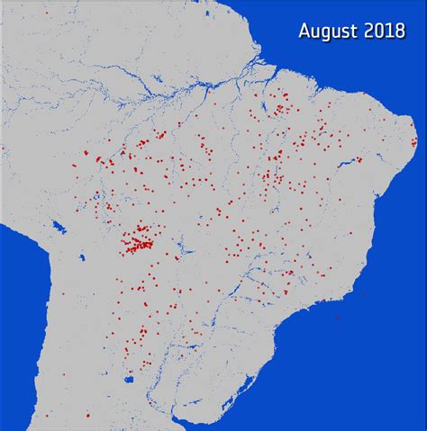 Satellite data reveals increase in Amazon forest fires