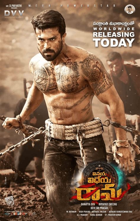 Ram charan s vinaya vidheya rama movie releasing today poster – Artofit