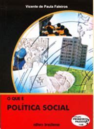 O Que É Politica Social - O QUE É POLÍTICA SOCIAL -COLEÇÃO PRIMEIROS PASSOS - d3 Educacional ...