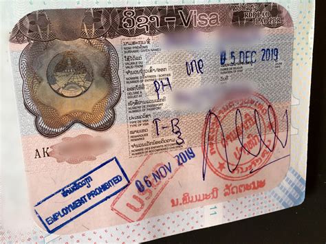 Laos visa (good memories!) : r/PassportPorn