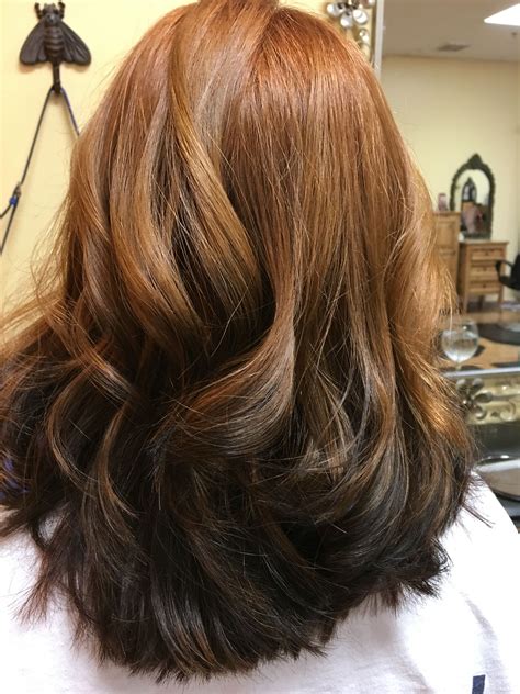 Reverse Ombre Hair Brown