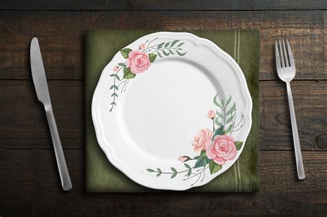 Dinner Plate Mockup PSD - Free Download