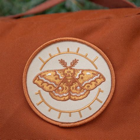io moth embroidered patch iron  patch etsy