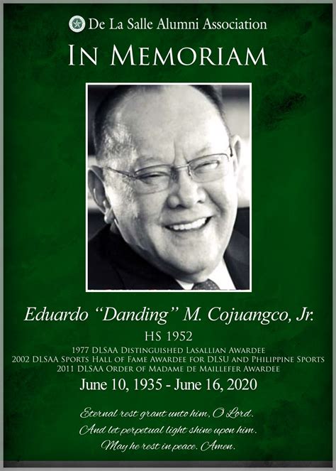 Mass for Ambassador Eduardo Cojuangco, Jr. - June 25, 2020 | De La ...