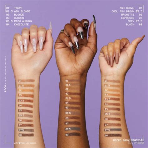 nyx professional makeup micro brow pencil ladymakeupcom