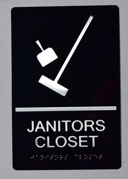 HPD SIGNS:JANITORS CLOSET SIGN (ALUMINUM HPD SIGN FOR USE IN NYC) | DOB ...