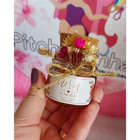 Lembrancinha Em Pote De Vidro - Lembrancinha Pote de Vidro 40ml | Shopee Brasil