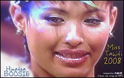 TAHITI HERALD TRIBUNE: Hinatea Boosie, élue Miss Tahiti 2008