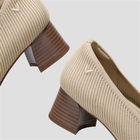 Melody Pro Square-toe Heels in Almond-Women's Sustainable Shoes | VIVAIA