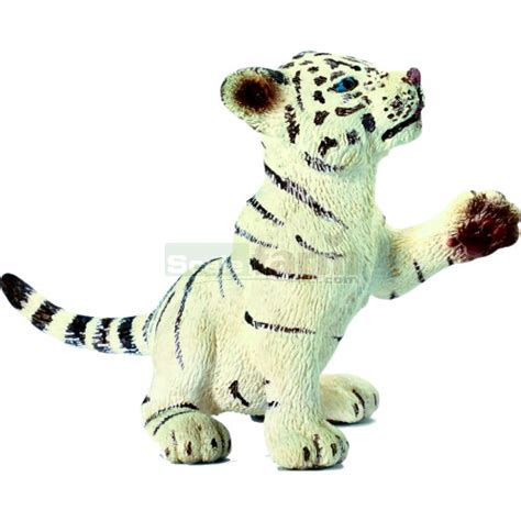 Schleich 14385 - Tiger Cub White, Playing