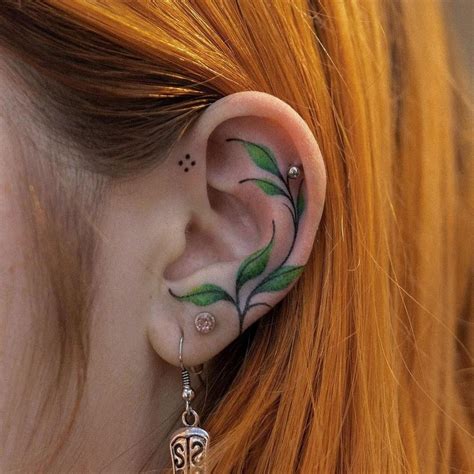 Tatuagem Feminina Na Orelha - As melhores inspirações de tatuagem na orelha feminina para você copiar