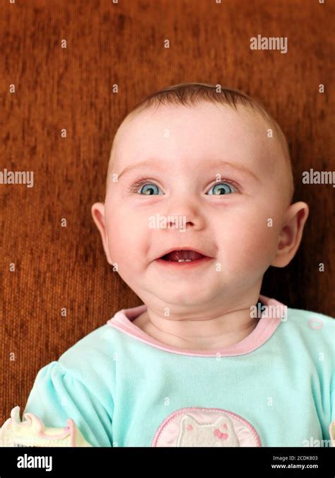 Happy Baby Portrait Stock Photo - Alamy