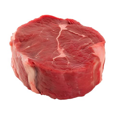 AI generated Round Top Round, Bottom Round of beef Isolated on