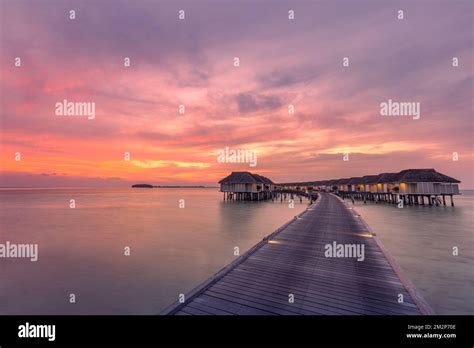 fantastic sunset landscape   maldives amazing clouds  colorful
