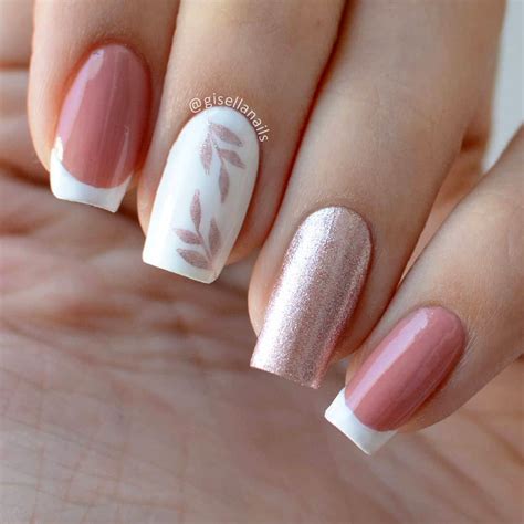 50 Diseños de Uñas Decoradas en Blanco y Rosa
