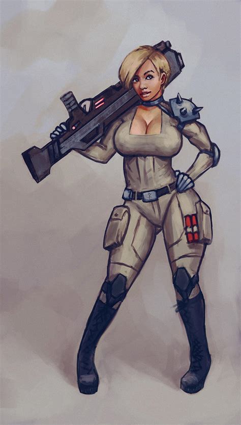 sci-fi mercenary concept by kastep on DeviantArt