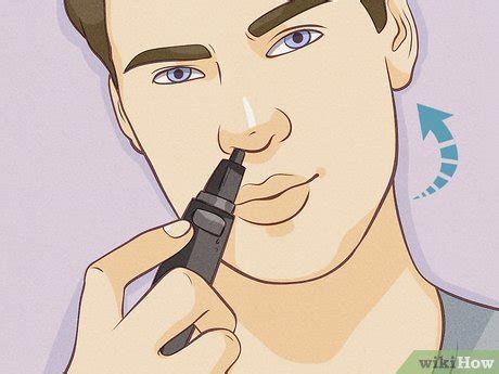 how to cut nose hair