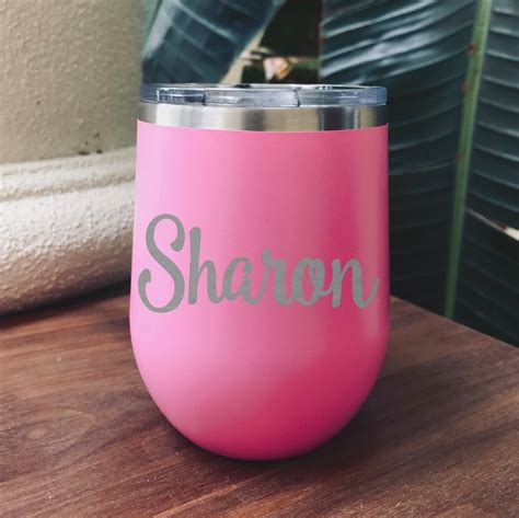 Personalized Coffee Travel Mug Customized Stemless Wine | Etsy