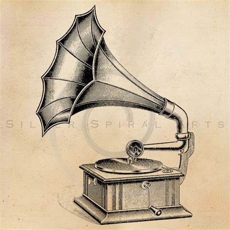 Vintage Record Player Illustration Printable 1900s Antique - Etsy