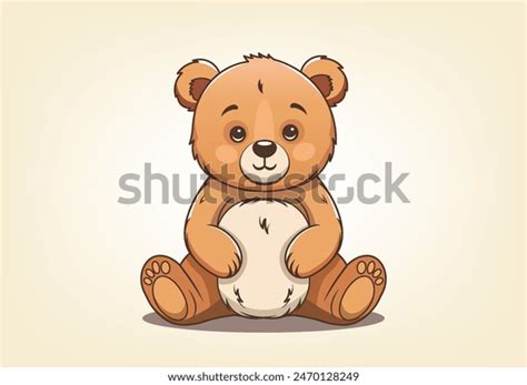 vector cartoon plush cute beautiful  stock vector royalty