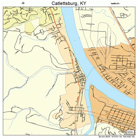 Catlettsburg Kentucky Street Map 2113420