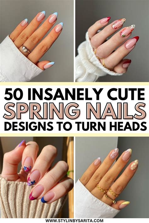 50 Insanely Cute Spring Nails Designs To Turn Heads | Nail designs ...