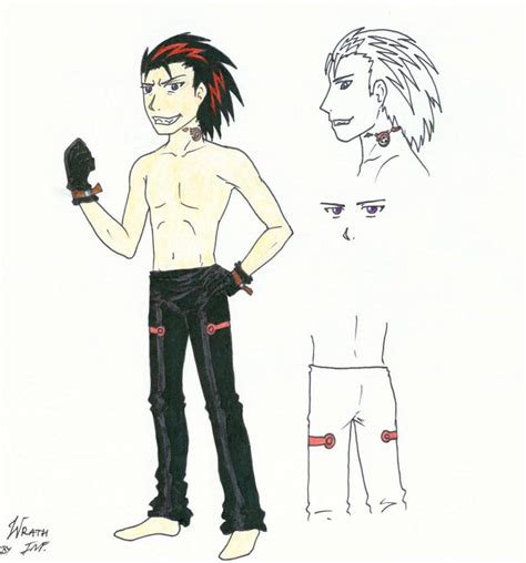 Character design: OC homunculus: Wrath by Akuma-no-Atisuto on DeviantArt